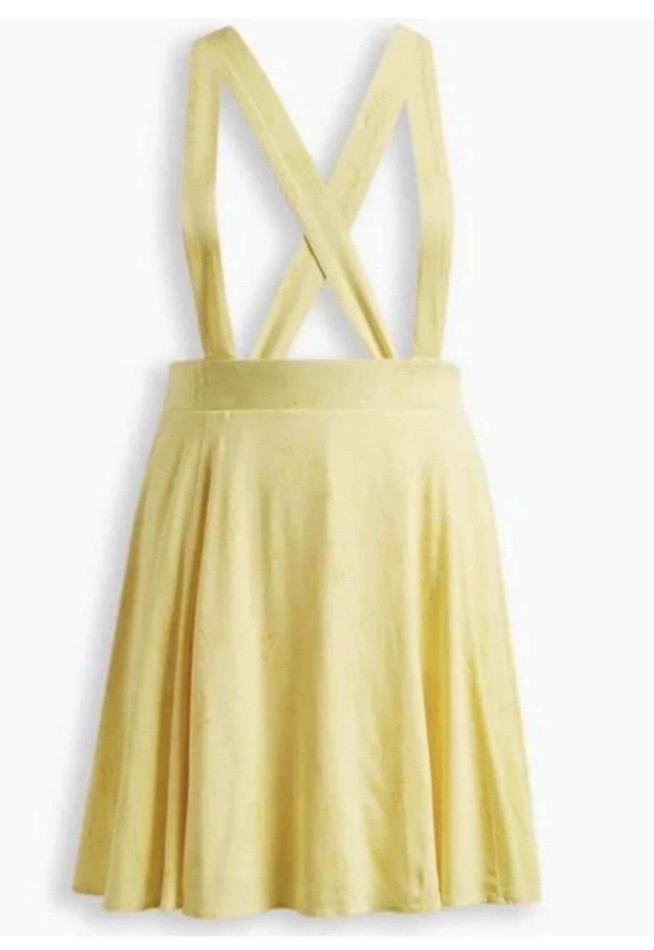 NWT Torrid Disney Snow White Stretch Challis Skirtall Plus 00/ M-L /10 Yellow